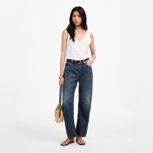 NWT Madewell The Darted Barrel-Leg Jean NT892